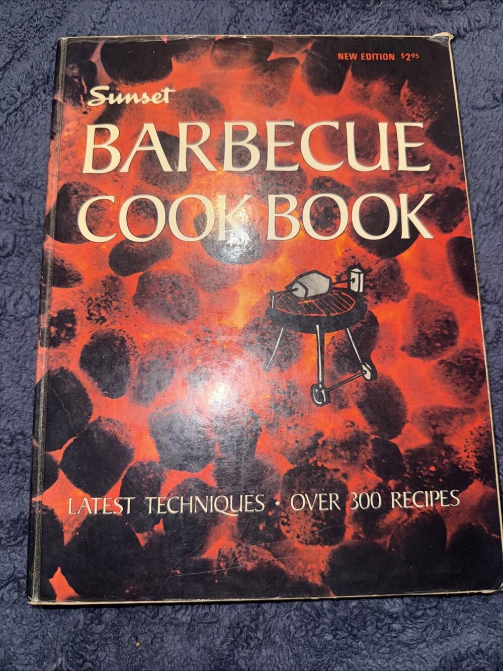Vintage Sunset Barbecue Cookbook 1971 6th Printing